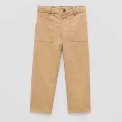 Okie Dokie Toddler & Little Boys Straight Pull-On Pant
