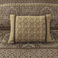Madison Park Venetian 6-Pc Jacquard Quilt Set with Throw Pillows
