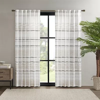 INK+IVY Nea 50"W X 84"L Rod Pocket Light-Filtering Single Curtain Panels