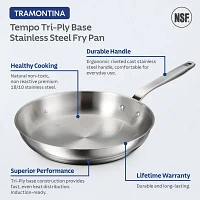 Tramontina Tempo Tri-Ply Stainless Steel 12" Frying Pan