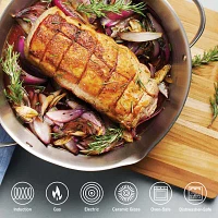 Tramontina Stainless Steel 6-qt. Braising Pan