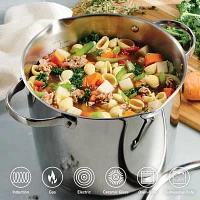 Tramontina Tempo Tri-Ply Stainless Steel 8-qt. Stockpot