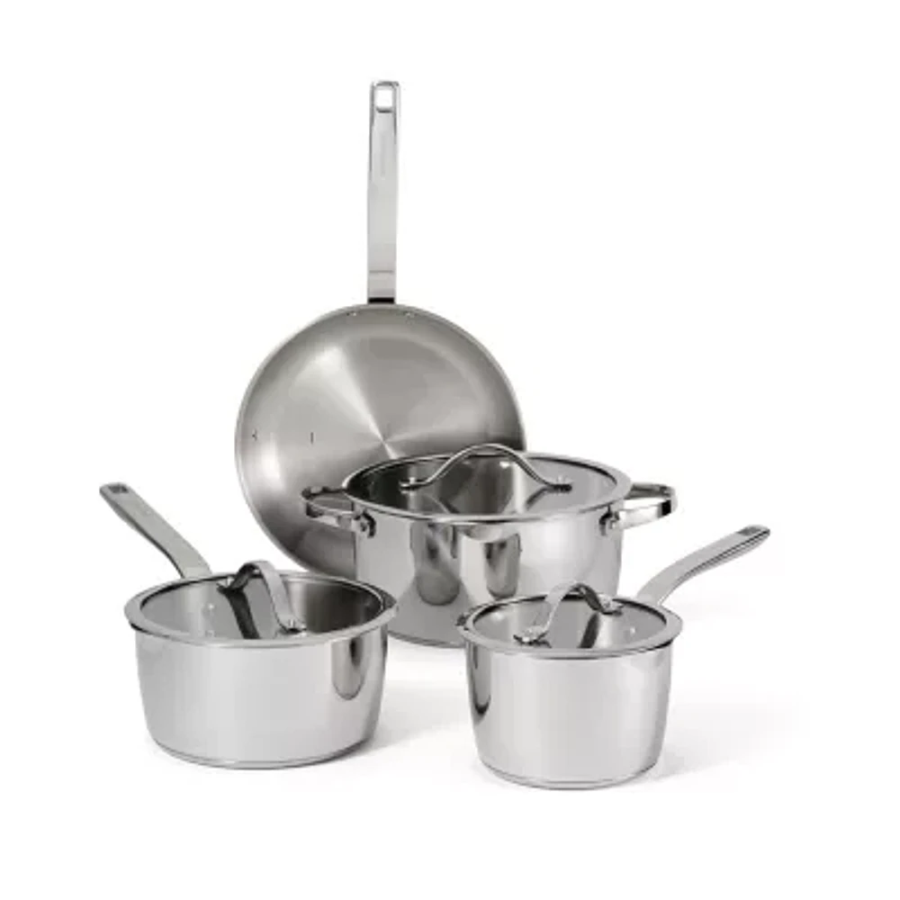 Tramontina Tempo Tri-Ply Stainless Steel 7-pc. Cookware Set