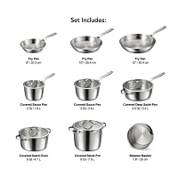 Tramontina Tempo Tri-Ply Stainless Steel 14-pc. Cookware Set
