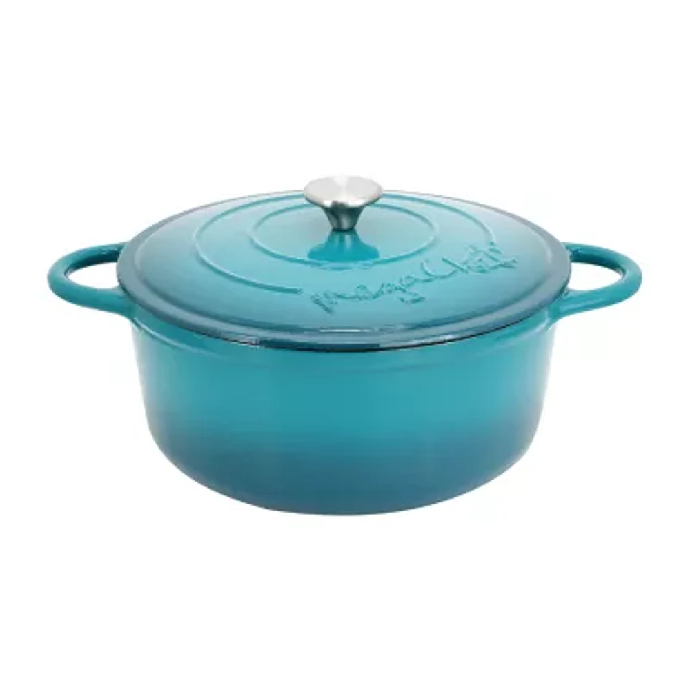 MegaChef Enameled Cast Iron 6.35-qt. Round Dutch Oven