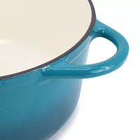 MegaChef Enameled Cast Iron 6.35-qt. Round Dutch Oven