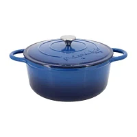MegaChef Enameled Cast Iron 6.35-qt. Round Dutch Oven