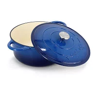 MegaChef Enameled Cast Iron 6.35-qt. Round Dutch Oven