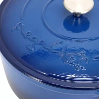 MegaChef Enameled Cast Iron 6.35-qt. Round Dutch Oven