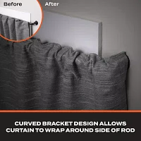 Sun Zero Blackout Wrap Around 5/8 Adjustable Curtain Rod