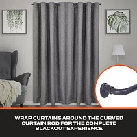 Sun Zero Blackout Wrap Around 5/8 Adjustable Curtain Rod