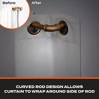 Sun Zero Room Darkening Bronn Industrial 3/4 Curtain Rod