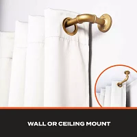 Sun Zero Room Darkening Bronn Industrial 3/4 Curtain Rod