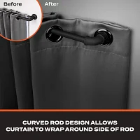 Sun Zero Room Darkening Bronn Industrial 3/4 Double Curtain Rod