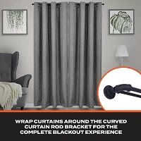 Sun Zero Room Darkening Bronn Industrial 3/4 Double Curtain Rod
