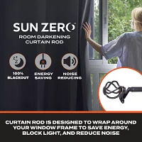 Sun Zero Room Darkening Cage 3/4 Curtain Rod