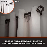 Sun Zero Room Darkening Cage 3/4 Curtain Rod