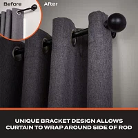 Sun Zero Room Darkening Philip 3/4 Curtain Rod
