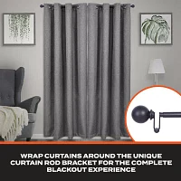 Sun Zero Room Darkening Philip 3/4 Curtain Rod