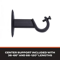 Sun Zero Room Darkening Philip 3/4 Curtain Rod