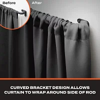 Sun Zero Wrap Around 3/4 Adjustable Curtain Rod