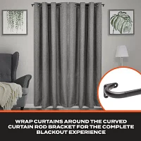 Sun Zero Wrap Around 3/4 Adjustable Curtain Rod
