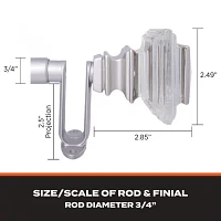 Sun Zero Faith 3/4 Adjustable Curtain Rod