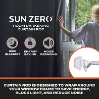 Sun Zero Faith 3/4 Adjustable Curtain Rod