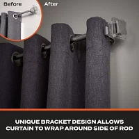 Sun Zero Faith 3/4 Adjustable Curtain Rod