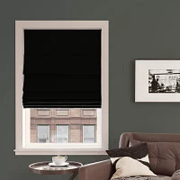 Sun Zero Pryer Energy Saving Cordless 100% Blackout Roman Shade