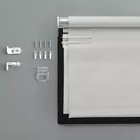 Sun Zero Pryer Energy Saving Cordless 100% Blackout Roman Shade