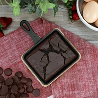 MegaChef Cast Iron Mini Square Frying Pan