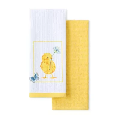 Fiesta Easter Chick 2-pc. Kitchen Towel Set