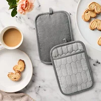 Martha Stewart Honeycomb Quilted 2-pc. Pot Holder Set