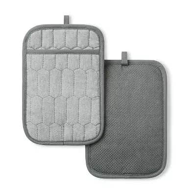 Martha Stewart Honeycomb Quilted 2-pc. Pot Holder Set