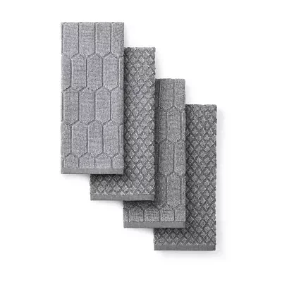 Martha Stewart Honeycomb Chambray 4-pc. Kitchen Towel Set
