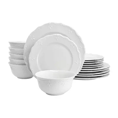 Elama Henryi 16 Piece -pc. Porcelain Dinnerware Set