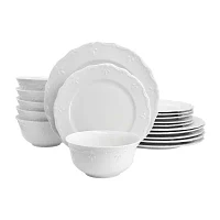 Elama Henryi 16 Piece -pc. Porcelain Dinnerware Set