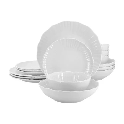Elama Millie 16 Piece 16-pc. Porcelain Dinnerware Set