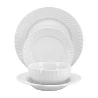 Elama Julia 16 Piece 16-pc. Porcelain Dinnerware Set