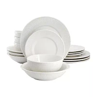 Elama Kate 16 Piece 16-pc. Porcelain Dinnerware Set