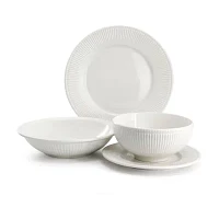Elama Kate 16 Piece 16-pc. Porcelain Dinnerware Set