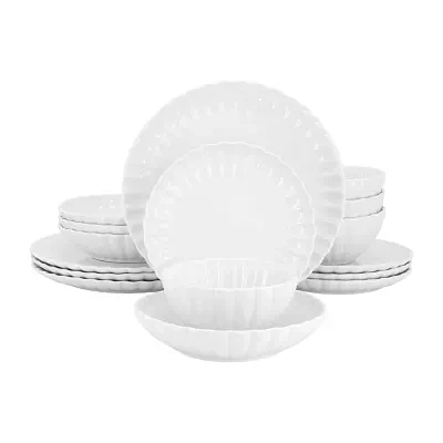 Elama Jane 16-pc. Porcelain Dinnerware Set