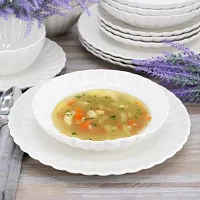Elama Jane 16-pc. Porcelain Dinnerware Set