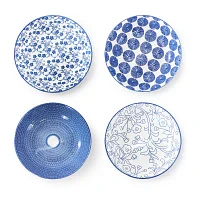 Elama Aurora 16 Piece 16-pc. Porcelain Dinnerware Set