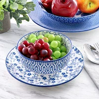 Elama Aurora 16 Piece 16-pc. Porcelain Dinnerware Set