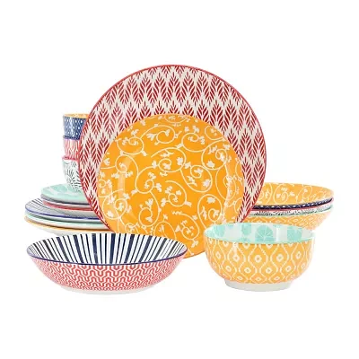Elama Giovanna 16-pc. Porcelain Dinnerware Set