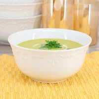 Elama Henryi 6 Piece 6.1 Inch 6-pc. Porcelain Salad Bowl