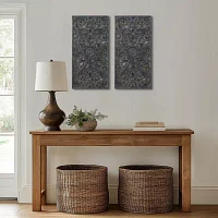 Madison Park Botanical Distressed Carved Wood 2-pc. Wall Art Sets