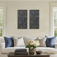Madison Park Botanical Distressed Carved Wood 2-pc. Wall Art Sets
